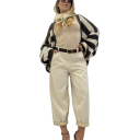 pantalone modello balloon alcantara